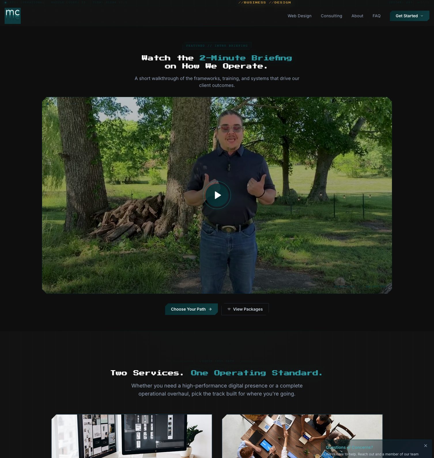 Client Acquisition Site